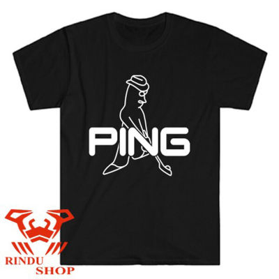 Ping Golf Logo Mens Black Tshirt Size S To 5Xl