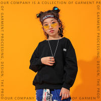 Kid Hip Hop Clothing Sweatshirt Oversized Long Sleeve T Shirt Top Print Cargo Pants for Girl Boy Jazz Dance Costume Clothes Wear