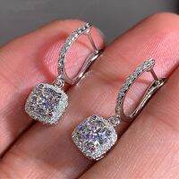 【DT】hot！ Huitan New Drop Earrings Bridal Engagement Wedding Jewelry Female Dangle Earring