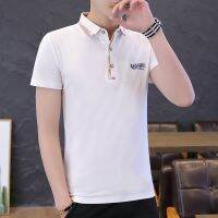 [COD] 2022 spring and summer new mens short-sleeved t-shirt trendy lapel polo sports half-sleeved wholesale