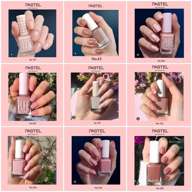 15 kiểu móng tay màu hồng pastel xinh xắn nữ tính