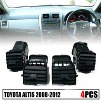 ช่องลมแอร์ ช่องแอร์ สำหรับ (โตโยต้า อัลติส) TOYOTA ALTIS 2008-2012 ยกชุด 4 ชิ้น  สีดำ