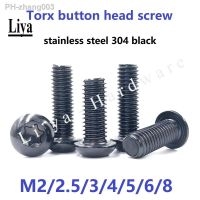5-50pcs torx screw M2 M2.5 M3 M4 M5 M6 M8 A2 Stainless Steel Torx Button Head Tamper Proof Security Screw Screws