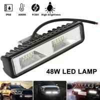 ไฟตัดหมอก LED 48W สว่างมาก กันน้ํา สําหรับรถยนต์ รถบรรทุก ออฟโร้ด 5211033☸❖