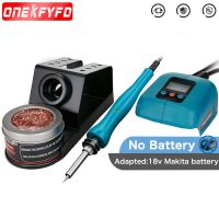 MINI Electric Soldering Station Digital Electronic Welding Iron Portable With Cleaning Ball For Makita 18V Battery（No Battery）