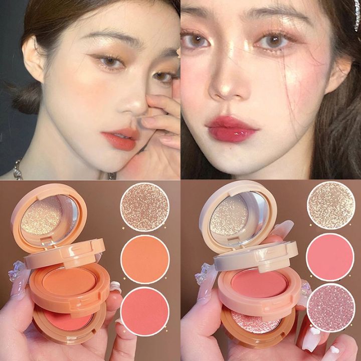 hot-3-in-1-matte-highlight-blusher-eyeshadow-pearlescent-eye-shadow-multifunctional-face-makeup-palette-female-cosmetics-korean