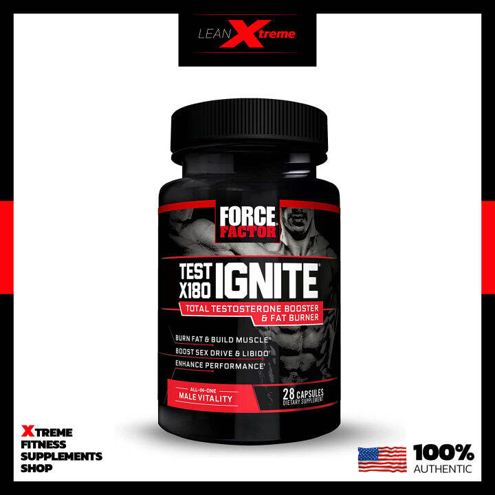Force Factor Test X180 Ignite 28 Capsules / The Spark You Need to