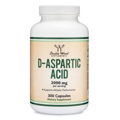 Double Wood Supplements D-Aspartic Acid (DAA) 2,000mg Per Serving, 300 Capsules