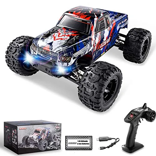 BEZGAR 7 Hobby Grade 1:16 Scale Remote Control Truck, 4WD High Speed 40 ...