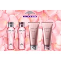 Milbon Jemile fran Heatgloss Shampoo 200 ml &amp; Hair treatment 180 ml (SET) แชมพูและทรีทเม้นสำหรับผมแห้งเสียจากการใช้ความร้อน