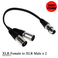 สายแปลง 3-Pin XLR Female To Dual XLR Male Y Splitter Audio Adapter Cable For Microphone