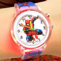 Frozen Spiderman Cartoon Childrens Silicone wristwatch kids watches birthday gifts