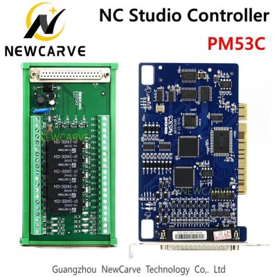 ◑❉ PM53C Nc Studio 3 Axis Controller Compatible WEIHONG Control System For CNC Router NEWCARVE
