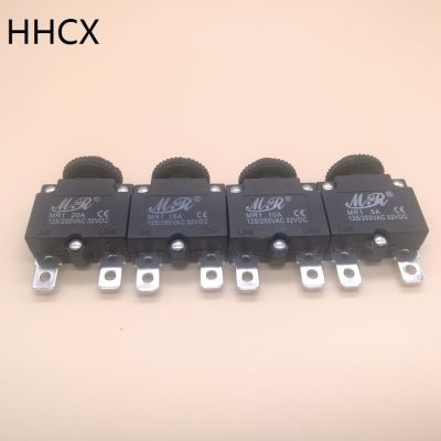 【LZ】 10PCS/LOT 5A 10A 15A 20A Overload overcurrent protector 125VAC/250VAC 32VDC Circuit Breaker Overload Protector Switch Fuse MR1