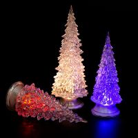 Christmas Tree Colorful Led Acrylic Night Light Home Holiday Party Children Room Desktop Luminous Christmas Tree Night Lights