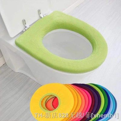 【LZ】♕☊  Warm Soft Toilet Cover Seat Lid Pad Toilet Seat Cover Mat Bathroom Closestool Protector Bathroom Accessories Set