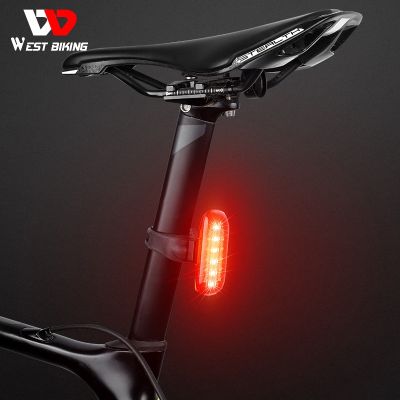 ❉ WEST BIKING Smart Bicycle Tail light High Visibility Brake Sensing Rechargable Rear light Waterproof AUTO Bike USB Flash Light