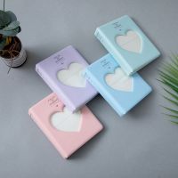 【LZ】 3 Inch Photocard Holder Heart Love Shape Hollow Photo Album Kpop Card Binder Mini Home Pictures Storage Case Collect Book