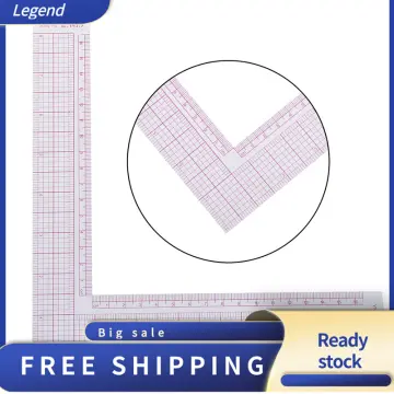 L-Square Metal Tailor Ruler For Sewing - Cleaner's Supply