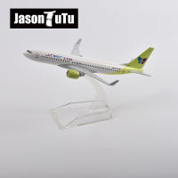 JASON TUTU 16เซนติเมตรเกาหลี JINAIR โบอิ้ง737เครื่องบินรุ่นเครื่องบินเครื่องบินรุ่น D Iecast โลหะ1400ขนาดเครื่องบิน D Ropshipping