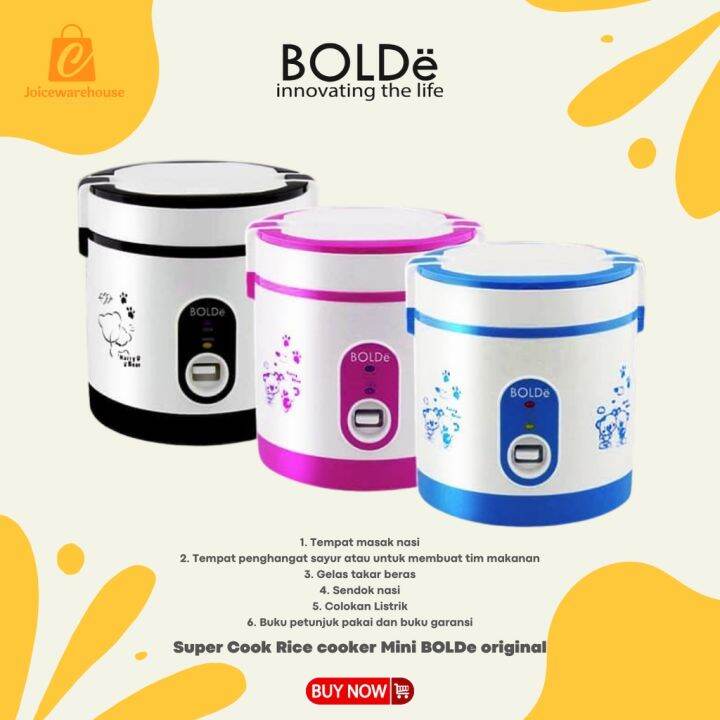 Super Cook Rice cooker Mini BOLDe original Lazada Indonesia