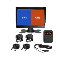 PZ612-2AHD- 120 Degree Car AHD 1080P 2 Megapixels 7 Inch Front And Rear 2 Way Rearview Mirror Monitor Accessories