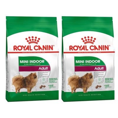 [EXP 09/2023] [3kg x2] อาหารสุนัข Royal Canin Mini Indoor Adult เลี้ยงในบ้าน สุนัขพันธุ์เล็ก อายุ 10 เดือน–8 ปี 3kg (2 ถุง)