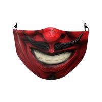 1pc Adult Mascarillas Halloween Mask Half Face Scary Funny Horror Cotton Mask Face Mask Cosplay Masque Adultes Breathable Masks