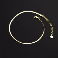 Genuine 925 Sterling Silver Blade Chain Ankle Bracelet Simple Foot Chain Anklets for Women