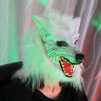 Werewolf Anime Masks Realistic Wolf Animal Cosplay Latex Carnival Headgear Masques Halloween Costumes Accesories  Party Props