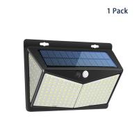 NICLUX Solar LED Light Outdoor Waterproof IP65 Outdoor Lighting 208 LED Motion Sensor Street Light Outdoor Wall Light For Garden