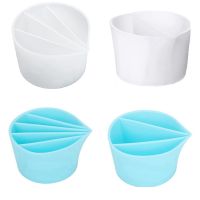 4Pcs Silicone Split Cups for Paint Pouring Pour Painting Supplies Paint Pouring Cups with Dividers for Acrylic Paint