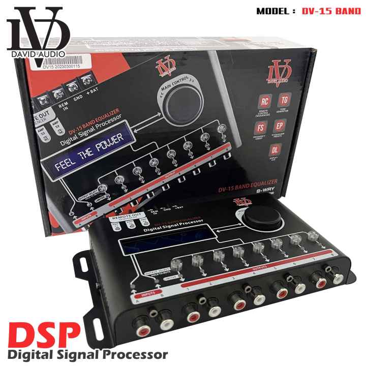 dsp-ของเข้าแล้ว-ชุดปรับแต่งจูนระบบเสียง-david-audio-รุ่น-dv-15-band-เหมาะสำหรับ-วางระบบ-รถเครื่องเสียง-ที่-ต้องการ-แยกระบบเสียง8-ทาง