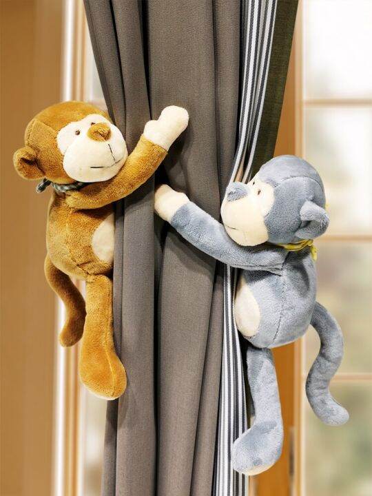 2pcs-new-monkey-animals-curtain-strape-holder-hooks-tie-backs-children-room-decoration-accessories-holdback-curtain-straps