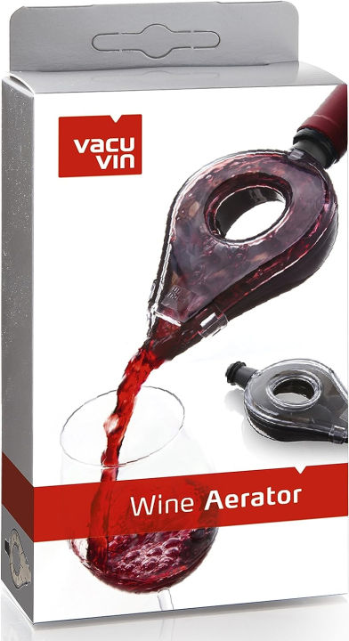 vacu-vin-wine-aerator-dark-gray-enhance-your-wines-flavor-with-the-innovative-vacu-vin-aerator