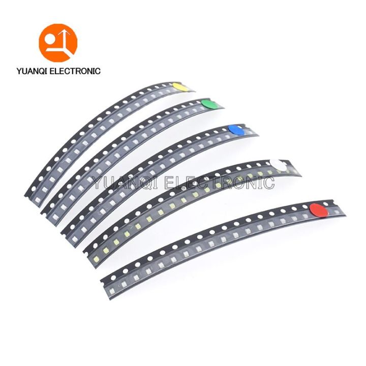 3000pcs 0805 SMD LED White Red Blue Yellow Green Orange Warm White Pink Purple RGB Light Emitting Diode Electrical Circuitry Parts