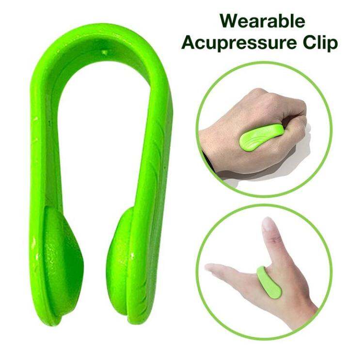 Wearable Acupressure Clip for Provides All Natural Tension Relief Using