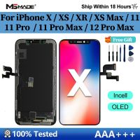 AAA+++Display For iPhone X XR XS XS MAX LCD With 3D Touch Screen Digitzer assembly Replace For 11 Pro Max 12 Pro Max Display Projector Screens