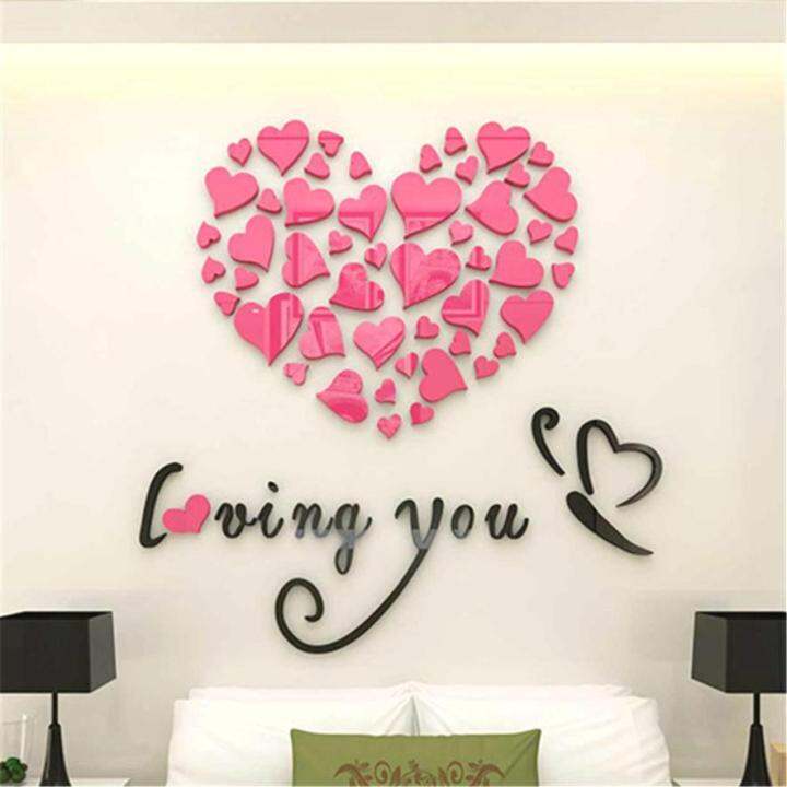 3D Romantic DIY Art Acrylic Love Heart Wall Sticker Bedroom Living Room Wedding Decoration Wall Stickers Wallpaper | Lazada PH 3D Romantic Diy Art Acrylic Love Heart Wall Sticker Bedroom Living Room Wedding Decoration Wall Stickers Wallpaper | Lazada Ph