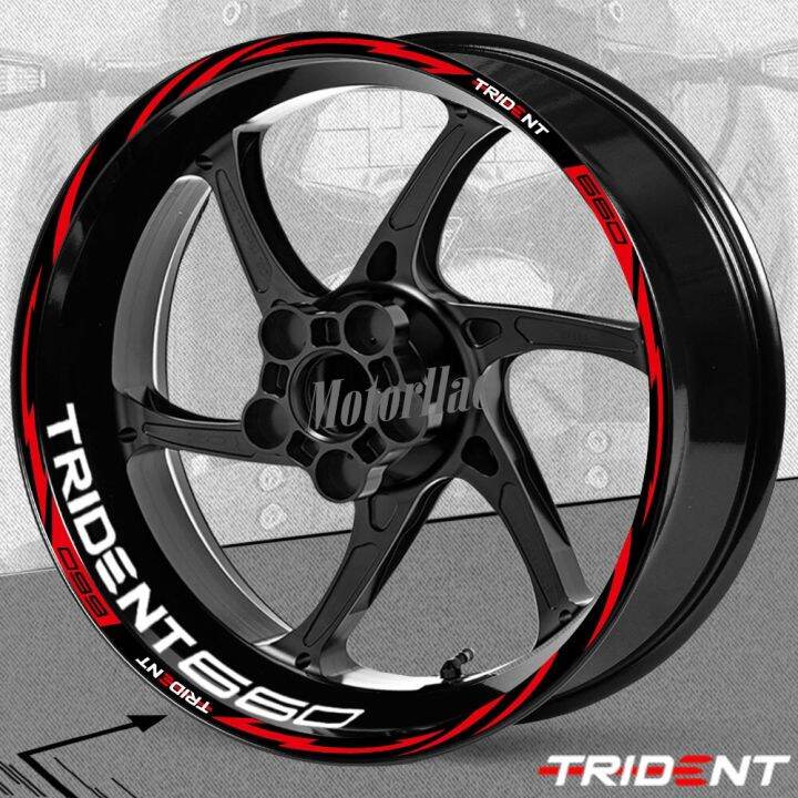 Motorcycle Reflective Wheel Stickers Rim Decals Stripe Hub Tape