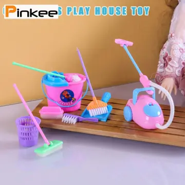 Children's Cleaning Toy Simulation Vacuum Cleaner Broom Cleaning Tool  Pretending To Do Housework Play House Early Education Toy