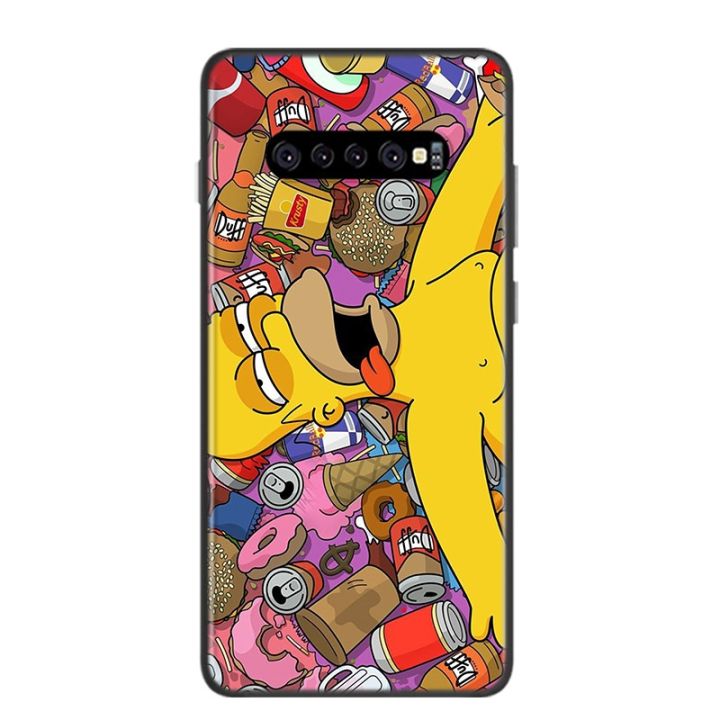enjoy-electronic-the-simpsons-for-samsung-galaxy-s22-s21-s20-ultra-plus-pro-s10-s9-s8-s7-4g-5g-silicone-soft-black-phone-case