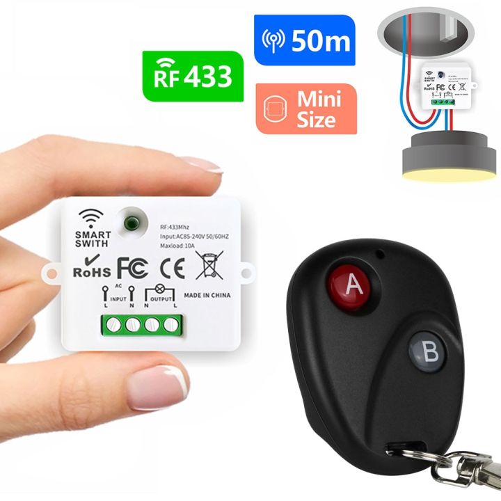 433mhz-rf-universal-remote-control-switch-ac-110-220v-10a-1ch-relay-receiver-and-2-button-transmitter-for-led-fan-home-appliance