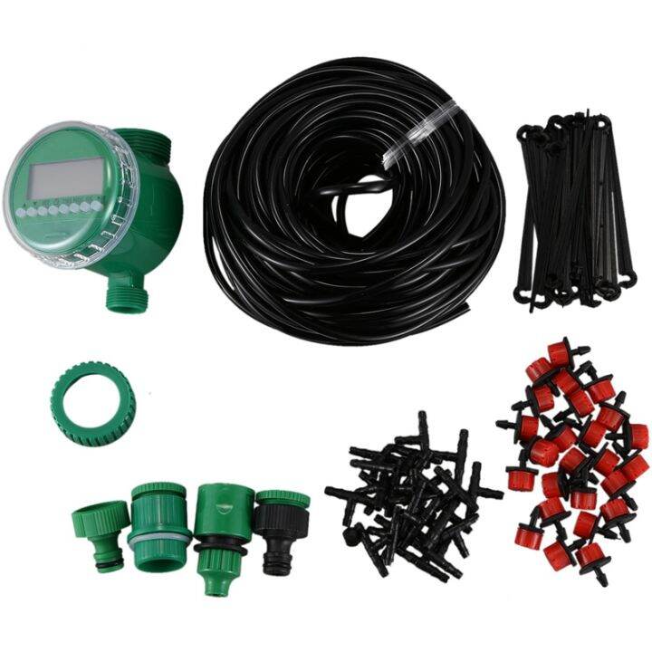 25M Diy Mini Drip Irrigation System Plant Self Automatic Watering Timer ...