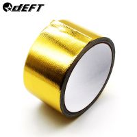 ■ DEFT Gold Colored Aluminum Foil Paper Aluminum Foil Tape Automotive Exhaust Pipe Decorative Tape Gold Heat Shield Wrap Tape