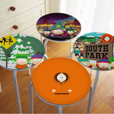 【LZ】 Anime Park S-South Nordic Printing Seat Cushion Office Dining Stool Pad Sponge Sofa Mat Non-Slip Chair Mat Pad