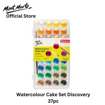 Handy Watercolor Travel Kit Portable Solid-pigment With Absorbent Sponge  Palettes For Beginner Professional