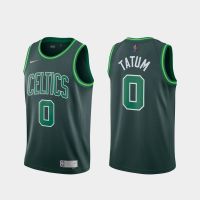 เสื้อบาสเก็ตบอลบุรุษบอสตันเซลติกส์ #0 Jayson Tatum Hot Pressing Retro ได้รับ Edition Swingman Jersey การระบายอากาศ