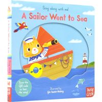 Sing along with me - a sailor went to sea nursery rhyme mechanism book paper board book English story picture book childrens Enlightenment English original imported childrens book