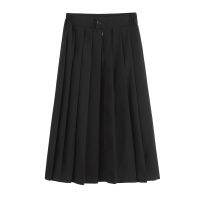 【มีไซส์ใหญ่】Plus Size JK Skirts Pleated School Girl A-line Black Knee Length Skirts